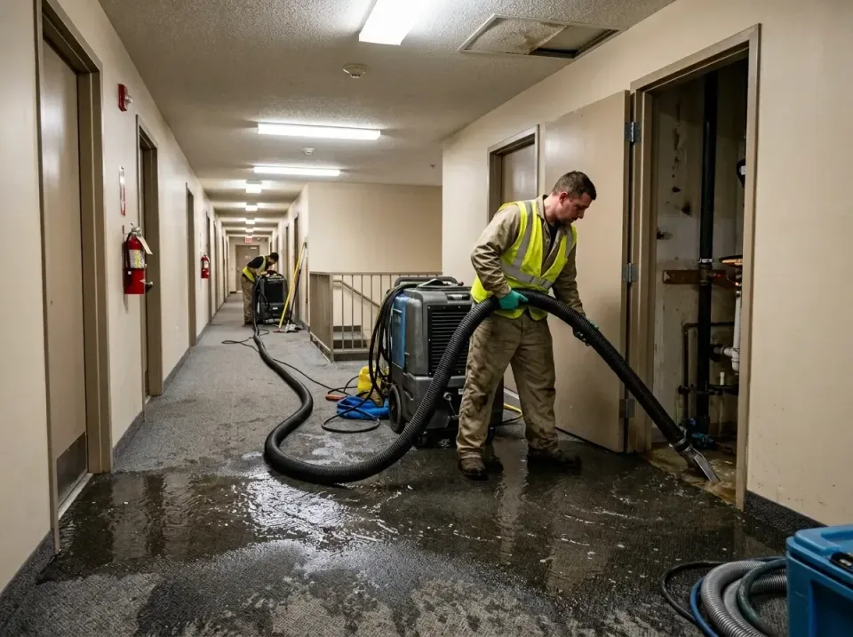multi-unit-apartment-hallway-f-005 — frequently asked questions, Emergency Burst Pipe Water Extraction & Removal in Pinecres…